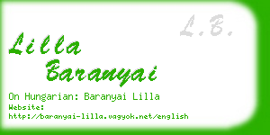 lilla baranyai business card